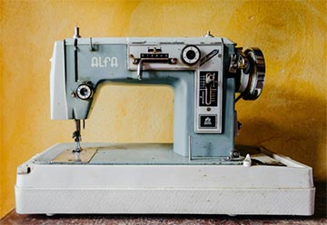 An old sewing machine