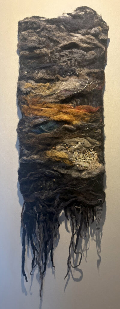 Immersion, by Maureen Ivy Fisher. Fiber, needle felting